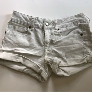 White American Eagle Jean Shorts